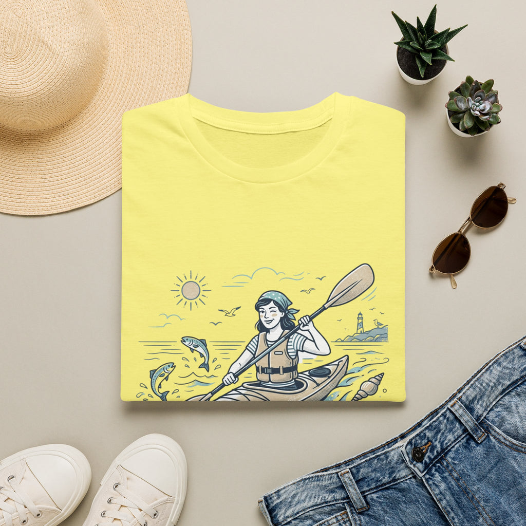 Kayaking T-Shirt — “Off to Out Fish the Boys” Outdoor Adventure Tee