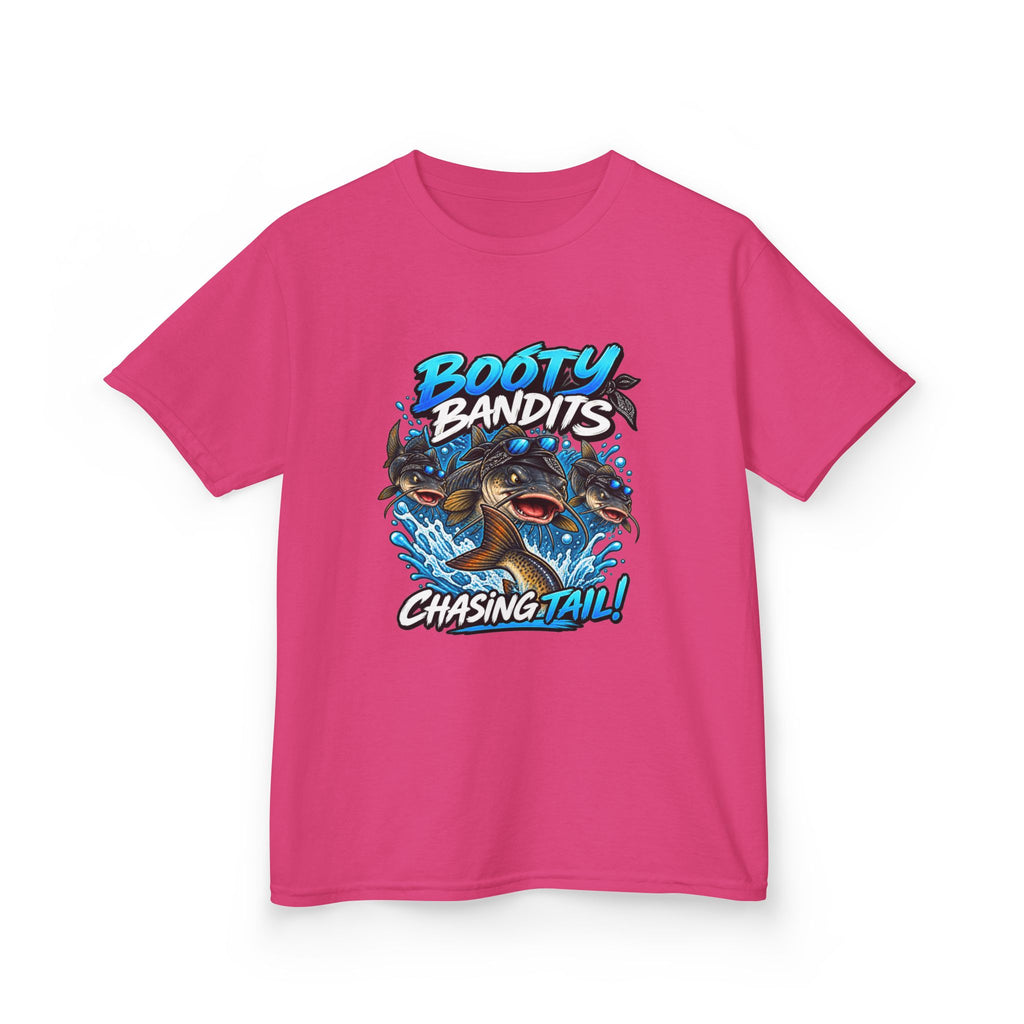 Kids Tee — "Booty Bandits Chasing Tail" Pirate Shark Graphic
