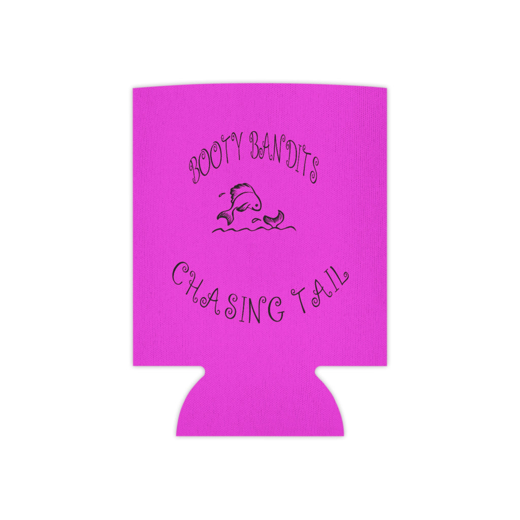 Can Cooler - "Booty Bandits Chasing Tail" Neon Pink Koozie
