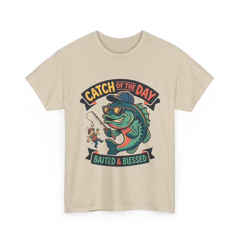 Catch of the Day T-Shirt — "Baited & Blessed" Fishing Graphic Tee