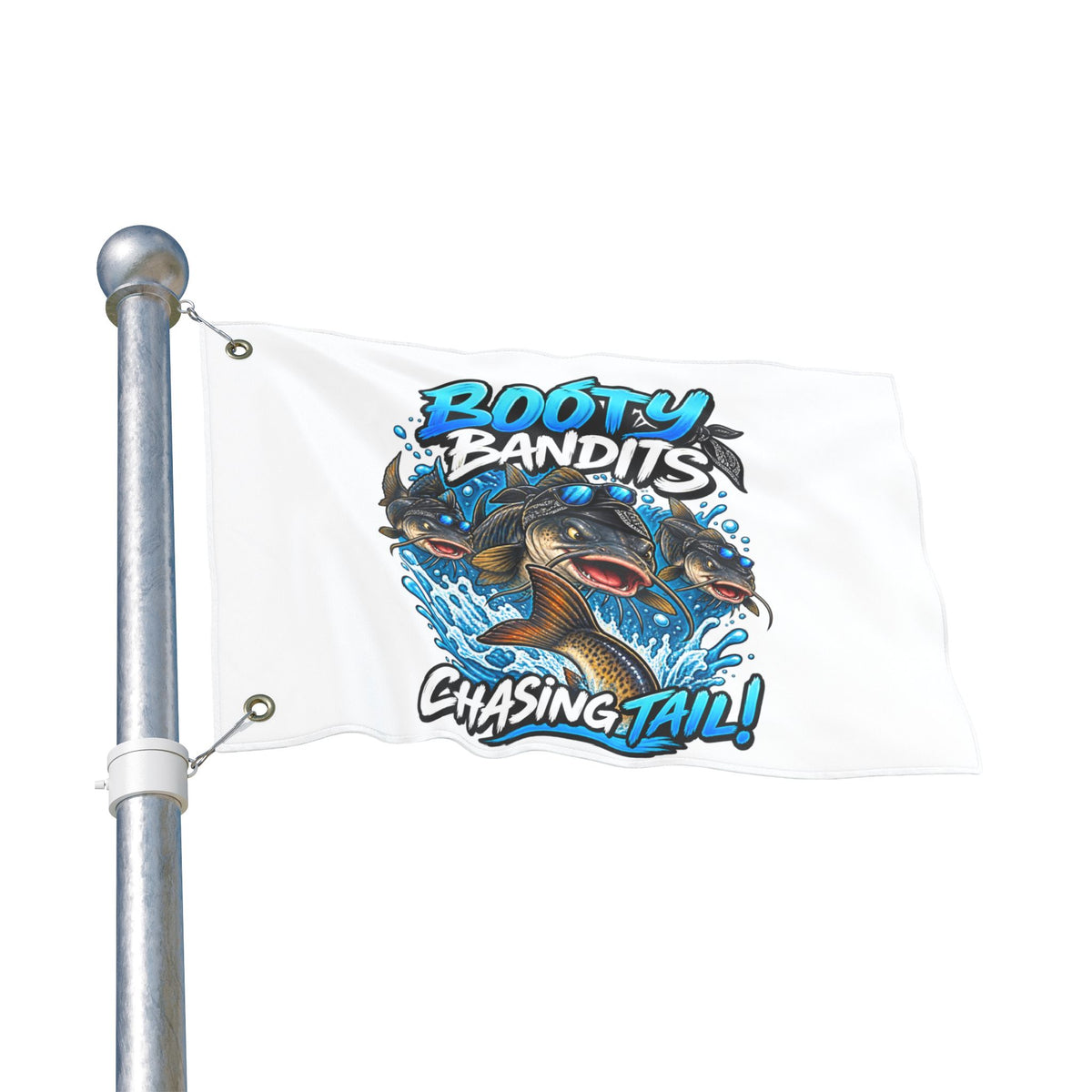 Fishing Flag — "Booty Bandits" Chasing Tail Double-Sided Marine Banner