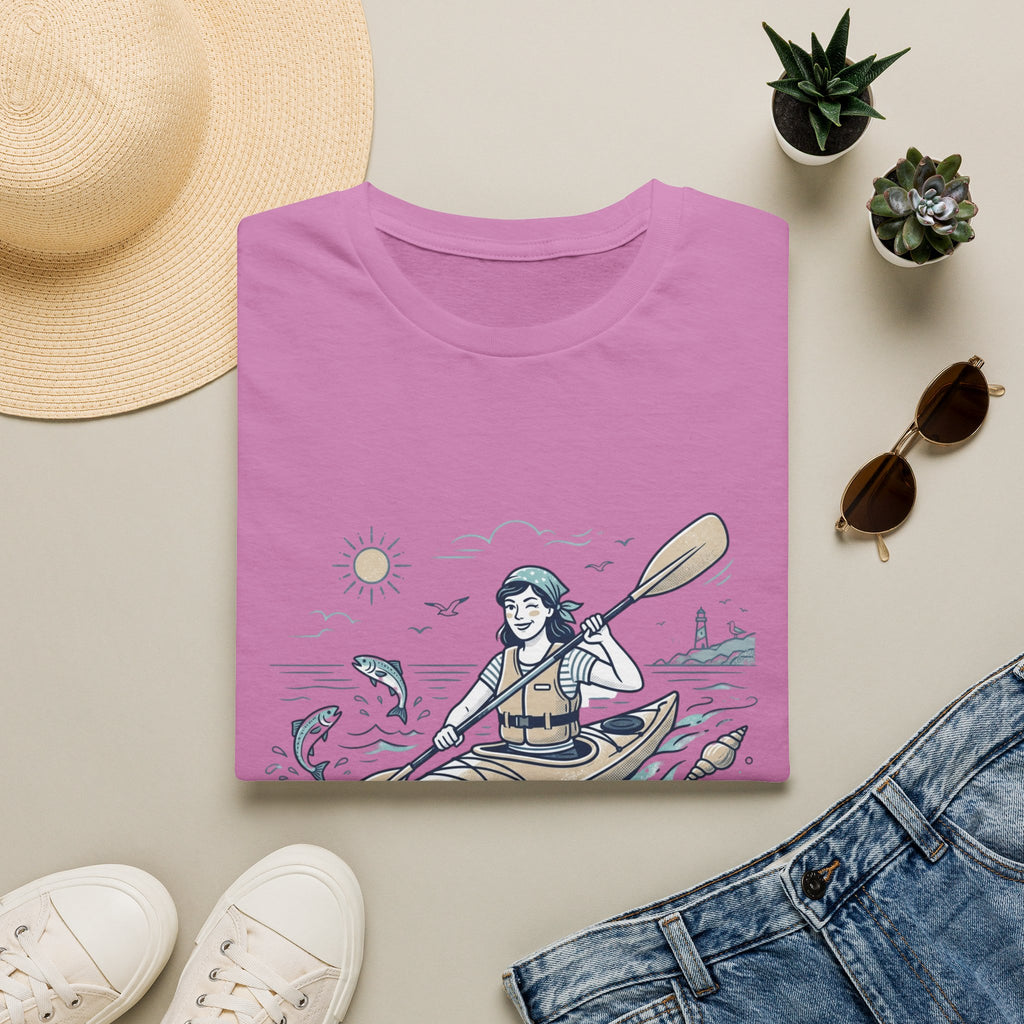 Kayaking T-Shirt — “Off to Out Fish the Boys” Outdoor Adventure Tee