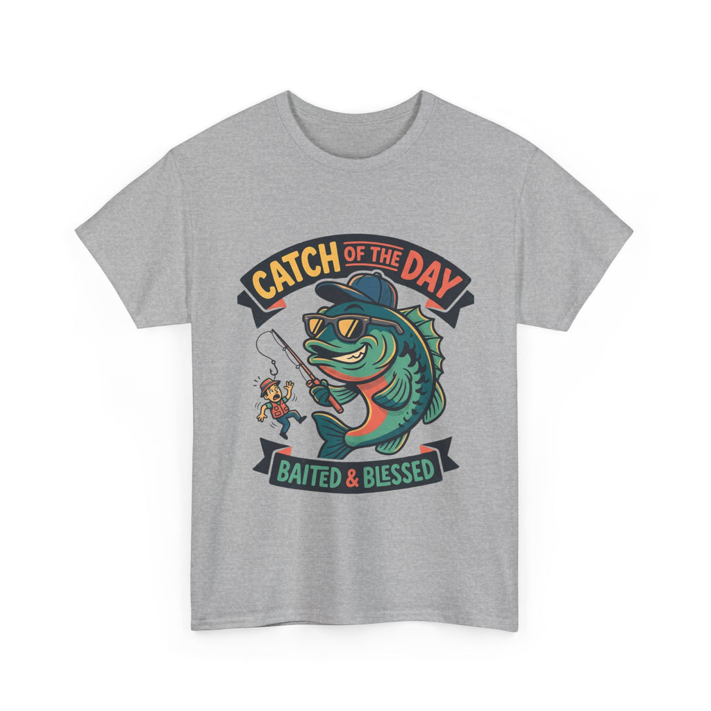 Catch of the Day T-Shirt — "Baited & Blessed" Fishing Graphic Tee