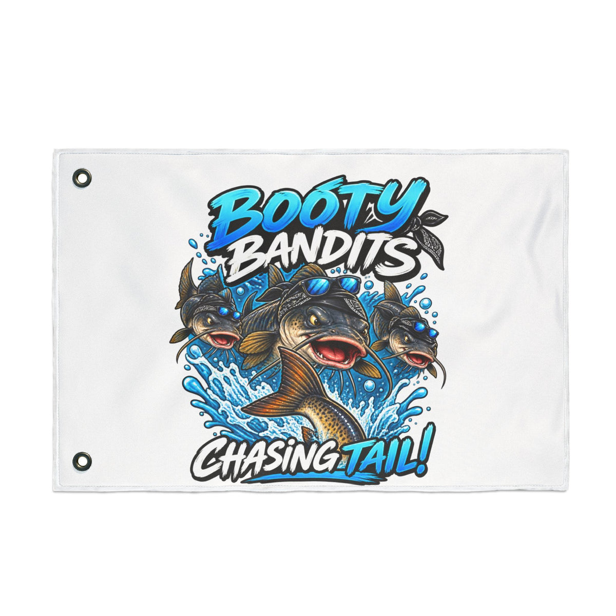 Fishing Flag — "Booty Bandits" Chasing Tail Double-Sided Marine Banner