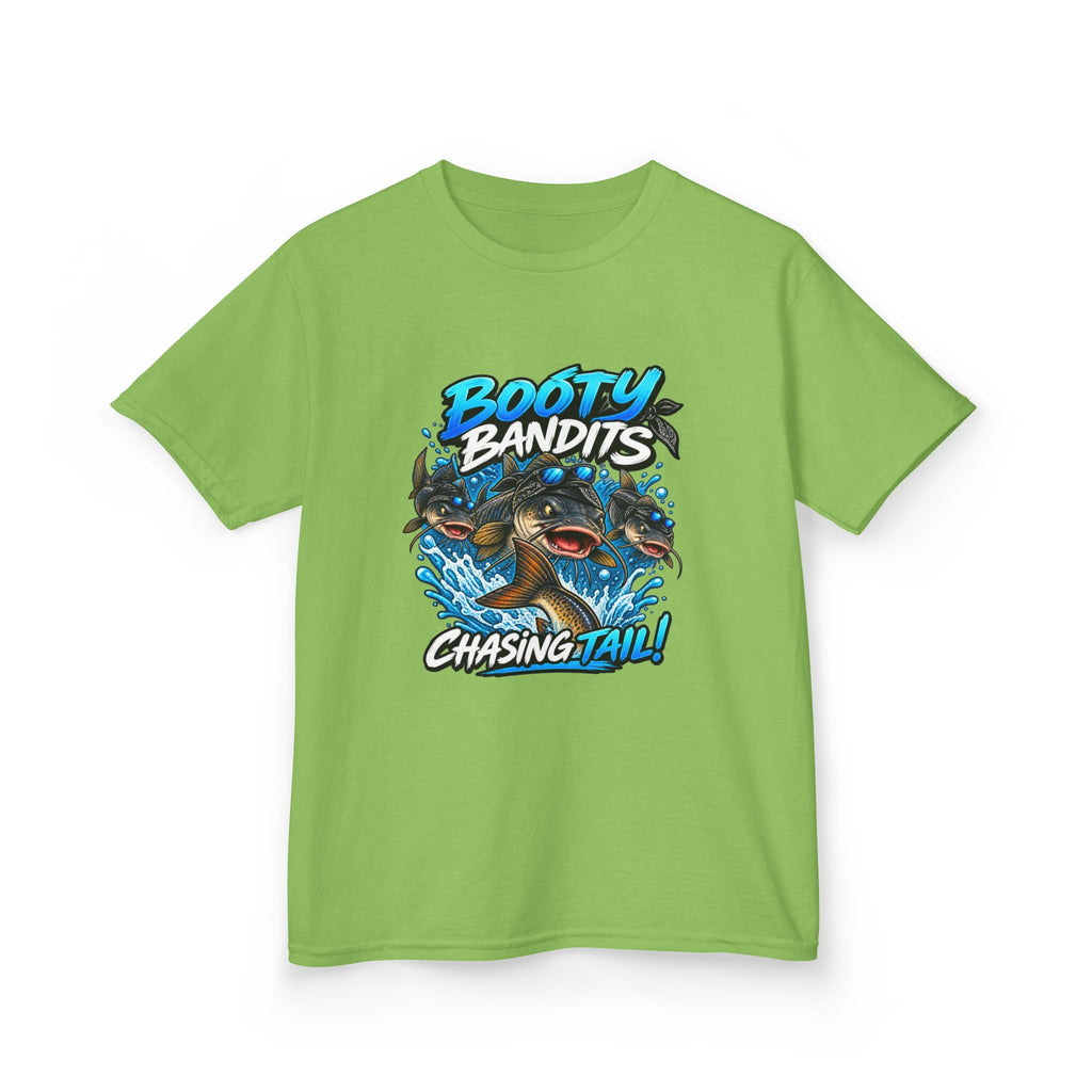 Kids Tee — "Booty Bandits Chasing Tail" Pirate Shark Graphic